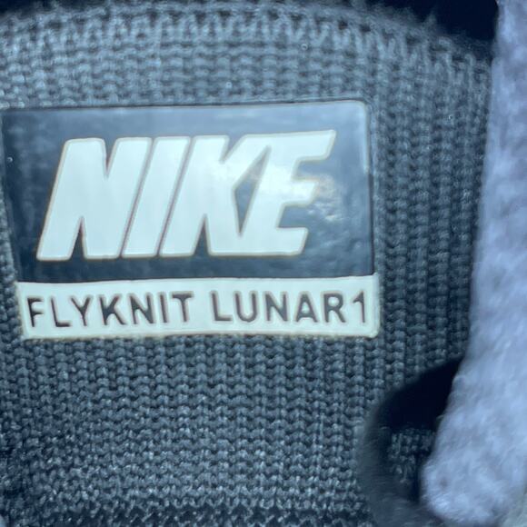 Nike Flyknit Lunar 1 Shoes Womens Size 8.5 Black Running Comfort Walking Sneaker - Picture 9 of 9